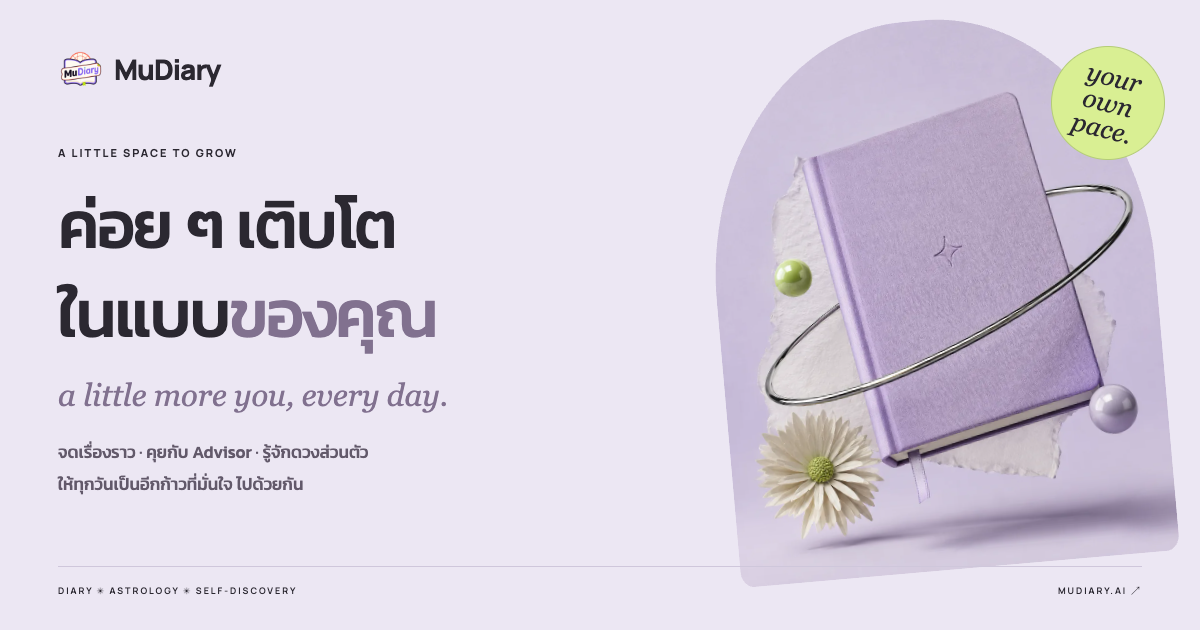 MuDiary.ai เพื่อนคู่คิดสายมู